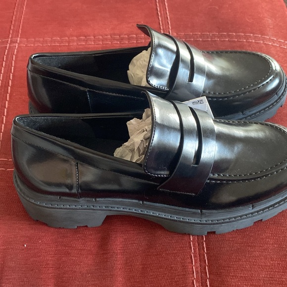 🆕ZARA- Track Sole Loafers/Black- Brand New in Dust Bag: Sz 7.5 - Picture 6 of 11